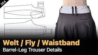 Understanding Waistbands — Structure, Fit, And Shape | Drafting Pant Pocket Welt & Fly