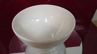 Rae Dunn Artisan Collection FarmHouse 5x3 NAMASTE Noodle Footed Bowl EUC