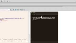 Dreamweaver Tutorial: JQuery UI Accordion