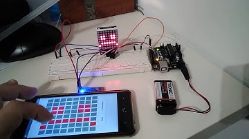 Matrix led 8x8  arduino controlada por bluetooth