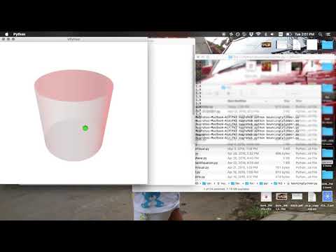 Bouncing Inside Cylinder using Python