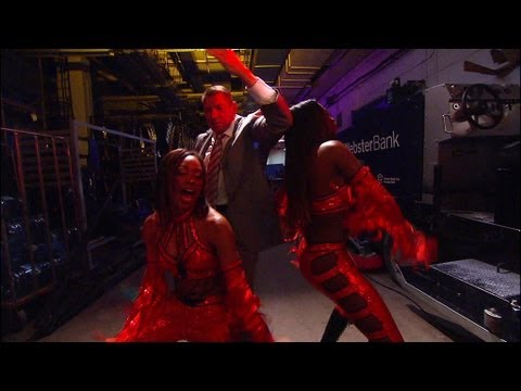 Mr. McMahon gets down with Cameron & Naomi: Raw, June 11, 2012