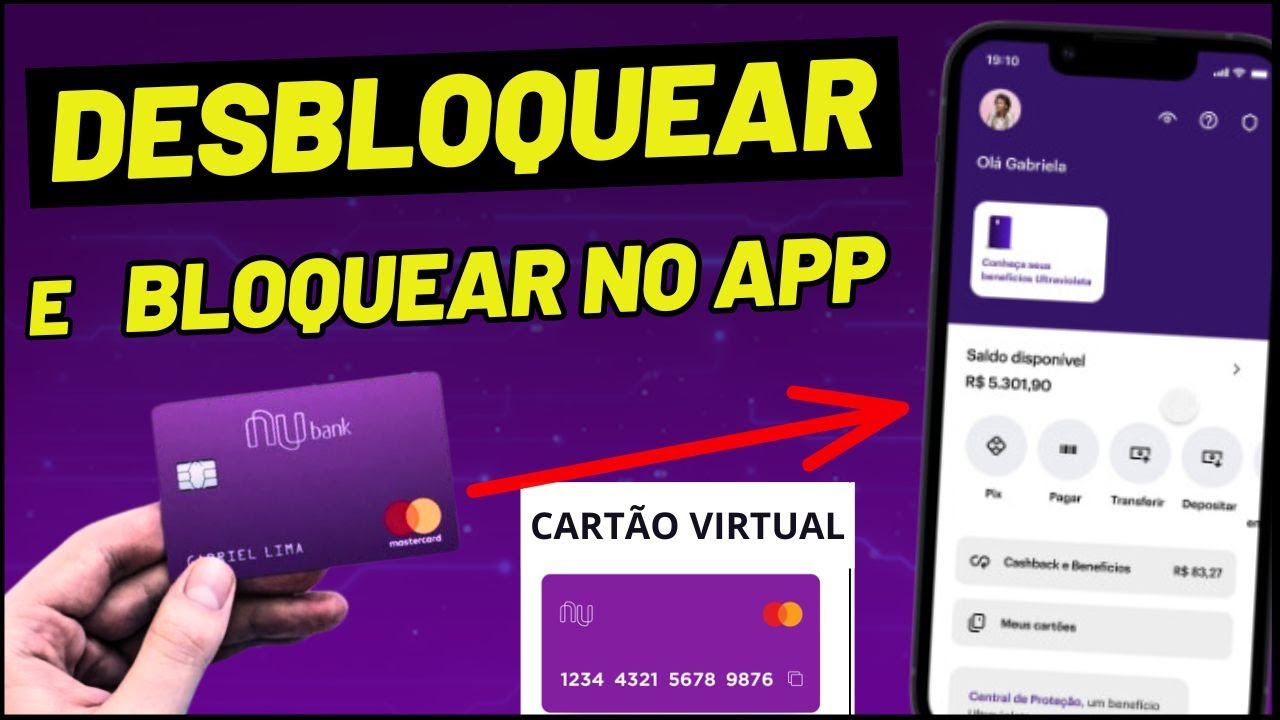Como BLOQUEAR e DESBLOQUEAR Cartão Nubank no Aplicativo 2024 - YouTube