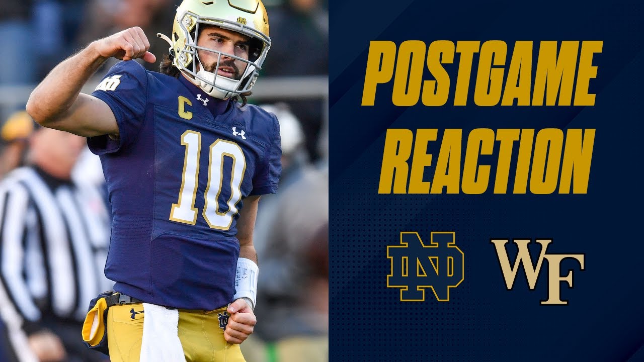 Notre Dame football vs. Wake Forest postgame reaction show | Hartman ...