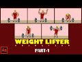 Learn Animation with Animate - Animation Principle Anticipation | Weight Lifter Animation Part-1