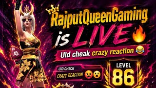 Rajput queen 👑 gaming is live 🔥❤️ uid cheak ✅ guild test 💀