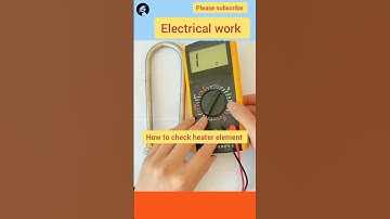 How to check heater element.