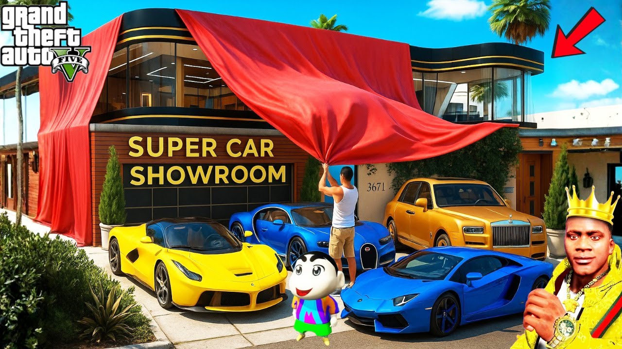 GTA 5 : Franklin Getting Ready To Open His Expensive Supercar