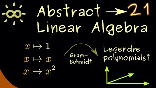 Abstract Linear Algebra 21 | Example for Gram-Schmidt Process [dark version]