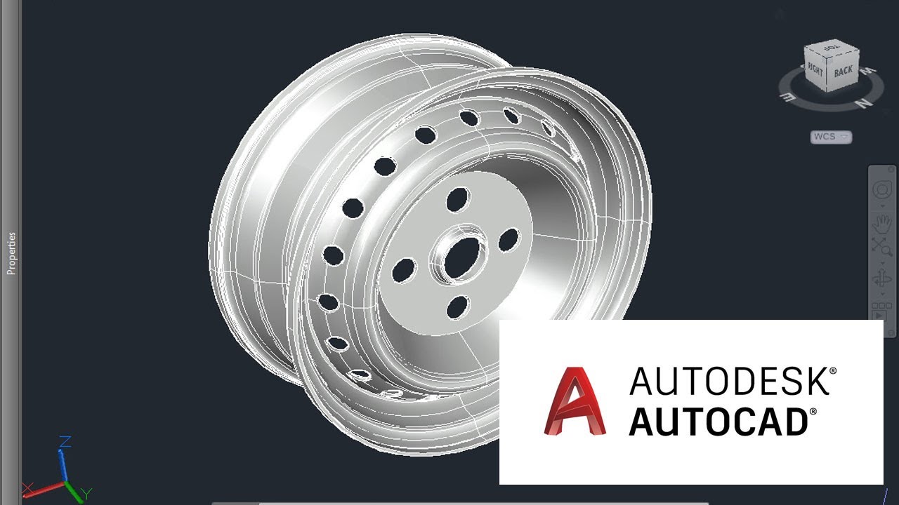 Autocad Steel Rims YouTube