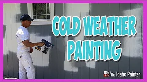 🔴 How To Paint In Cold Weather.  Paint Your House When It Is Cold.