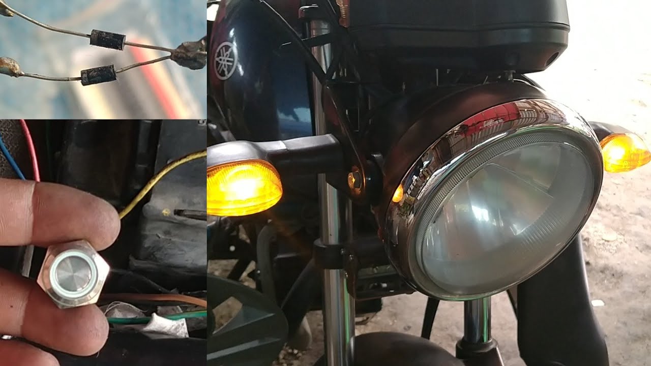 Paano magkabit NG hazard sa motor gamit Ang Halo switch na at diode