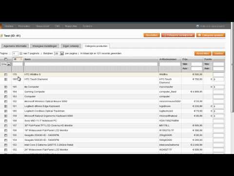 Categorie wijzigen - Magento cursus stap 7 - Producten toevoegen