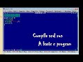 Compile and Run a basic c program