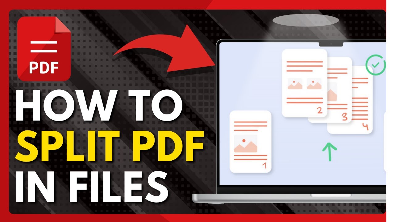 How To Split PDF Into Multiple Seperate Files - YouTube