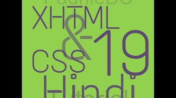 xHTML and CSS Tutorial - 19 (in Hindi) Everything About Background Images