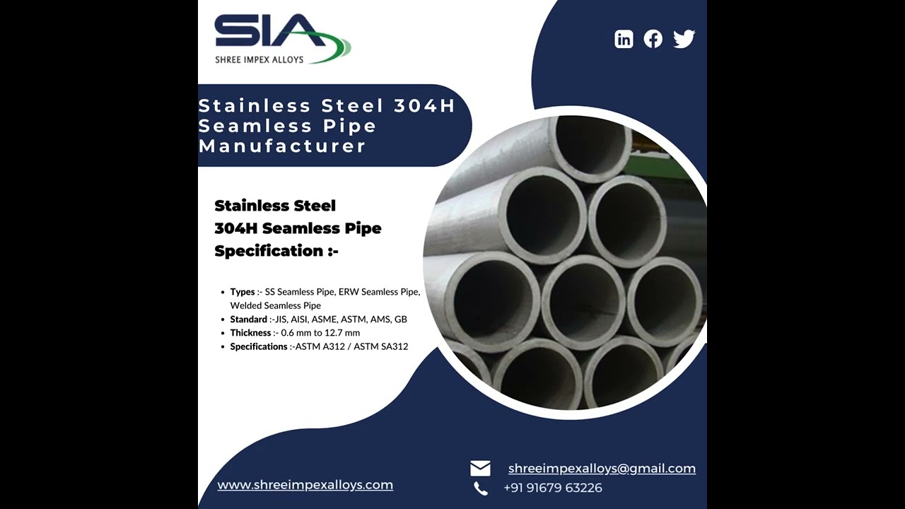 Stainless Steel Seamless Pipe|Stainless Steel304 Seamless Pipe|Shree Impex Alloys
