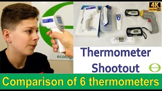 Comparison of forehead, ear canal, and non contact thermometers