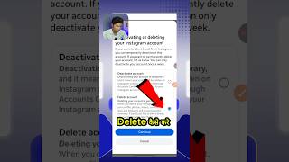 Instagram fake account delete kaise kare | instagram ki id delete kaise kare insta id delete #shorts