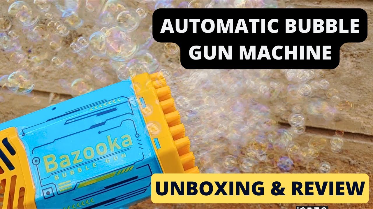 Bazooka Automatic Bubble Gun Machine - The Ultimate Bubble Blaster ...