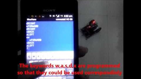 Blue-Bot: Bluetooth controlled Arduino bot using Android