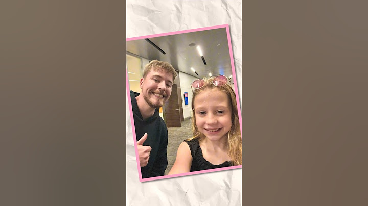 Nastya was shy when she met Mr. Beast