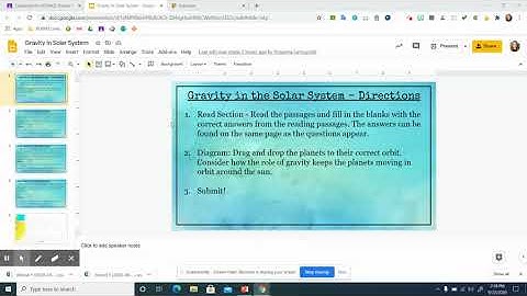 Gravity Slides/Edpuzzle Video Instructions