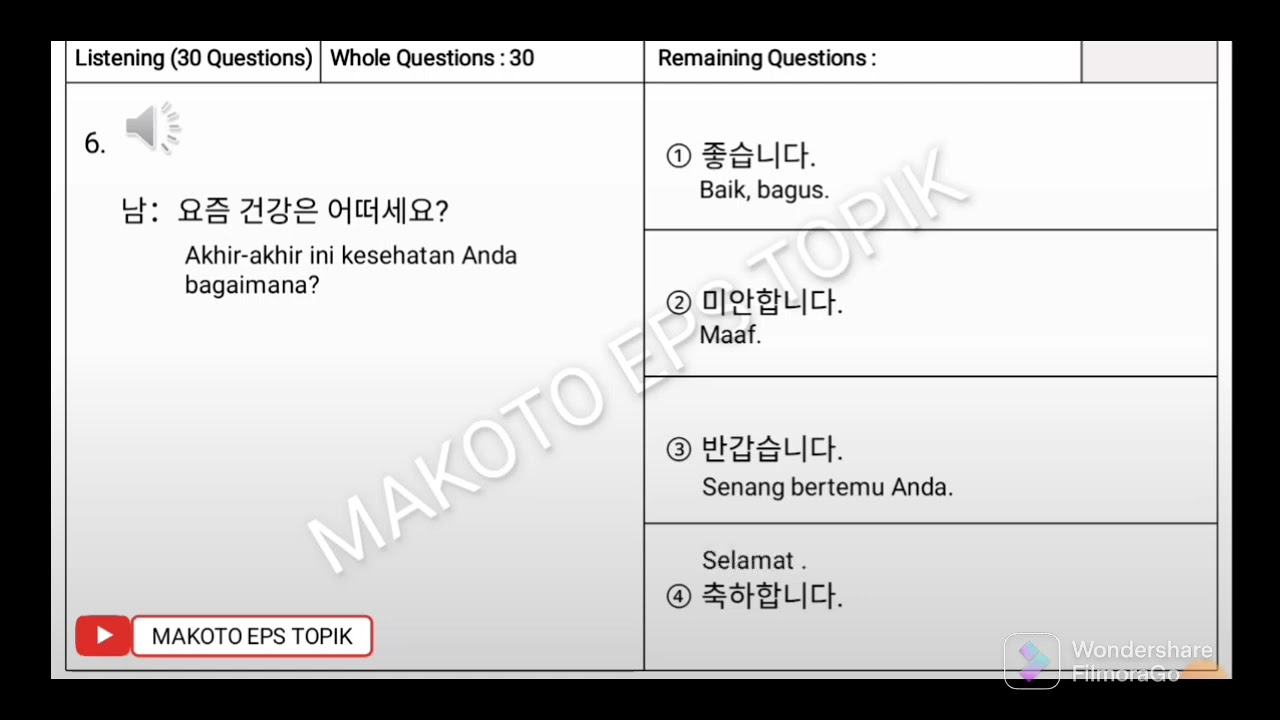 SOAL LISTENING TANYA JAWAB  # 2 I UBT 2023