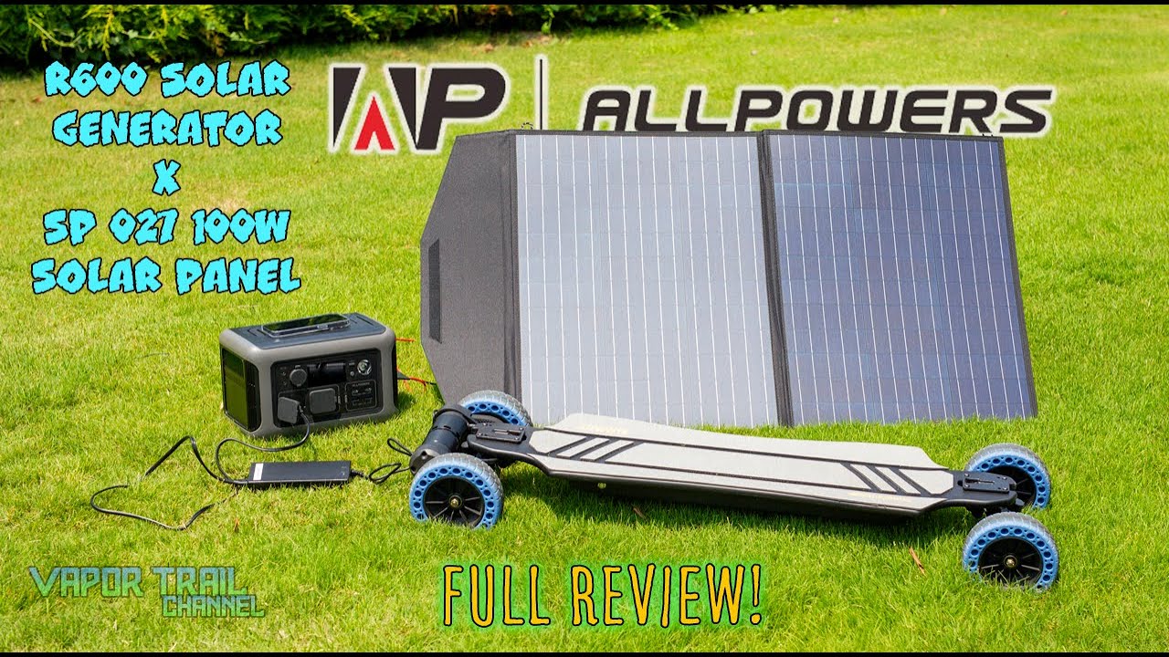発電機・ポータブル電源 ALLPOWERS Solar Power Panel AP-SP-027 ALLPOWERS Solar Generator Kit 600W (R600 + SP027 100W Solar