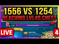1556 vs 1254 &amp; Reaching LVL40 Crystal Chest LIVE! 🔴 Rise of Kingdoms ROK Fleisch