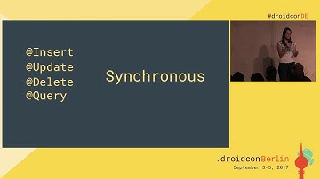 #droidconDE 2017: Florina Muntenescu - Data Persistence in Android - DAY 1