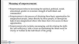 Empowerment Model (Radical)
