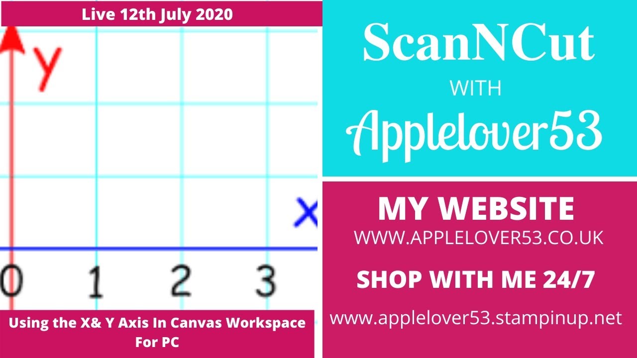 Live 12th july 2020 scanncut using x y axis in canvas workspace for