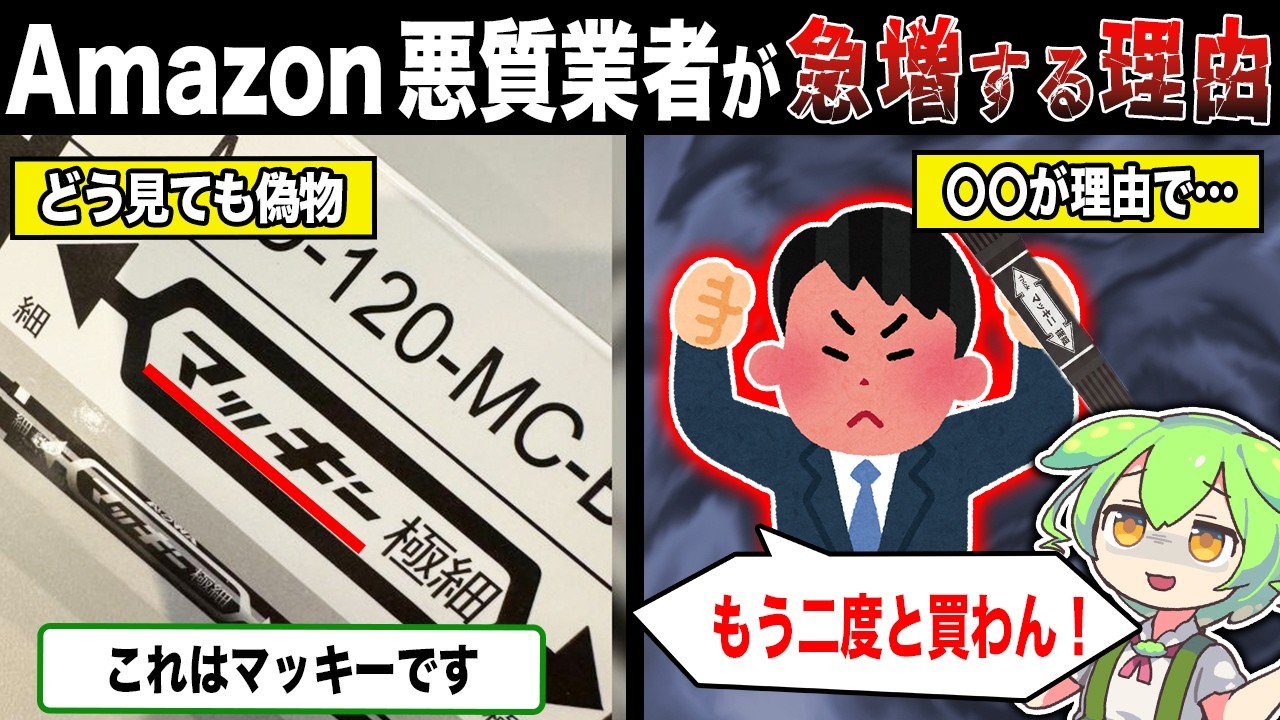 Amazonに悪質すぎる業者が急増している真相【ずんだもん＆ゆっくり