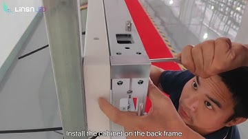 EV1000 LED Display | How to Install the Cabinet on the Back Frame？