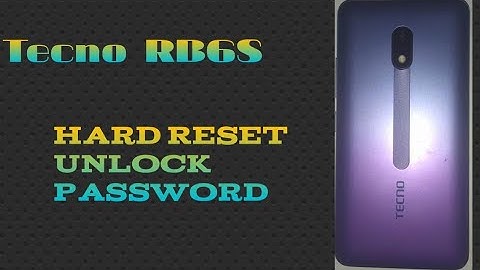 tecno rb6s hard reset