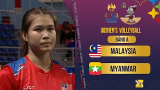 🔴Live: Malaysia - Myanmar | Group A - Women's Volleyball SEA Games 32