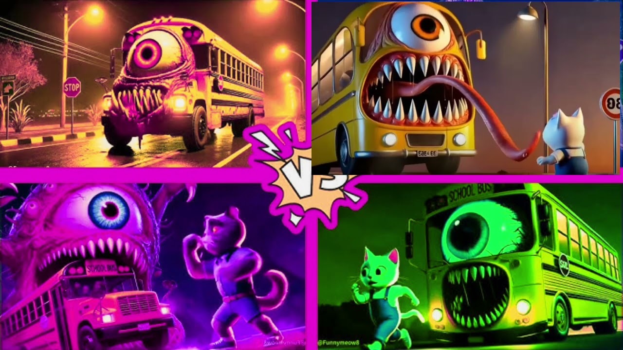 ℹ️ 🚀 EPIC Tiles Hop Battle | School Bus vs Train Eater (Impossible!)