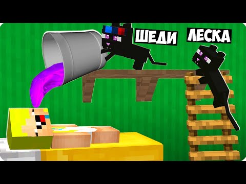 😂Я И ЛЕСКА СТАЛИ ЭНДЕР КОТЯТАМИ И ЗАТРОЛЛИЛИ НУБИКА В МАЙНКРАФТ! ШЕДИ MINECRAFT