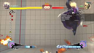 SSF4 AE 2012: Oni Unblockable Touch of Death vs. Sagat