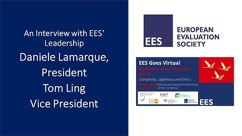 EES Goes Virtual: Evaluation in an Uncertain World: Complexity, Legitimacy and Ethics, 6-10 Sep 2021