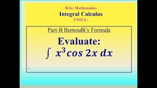 Bernoulli's formula # Allied Maths -2 # Integral calculus # In Tamil