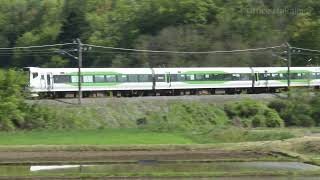 【4K60P】篠ノ井線　坂北～聖高原　E257系5000番台他　【2024年GW】