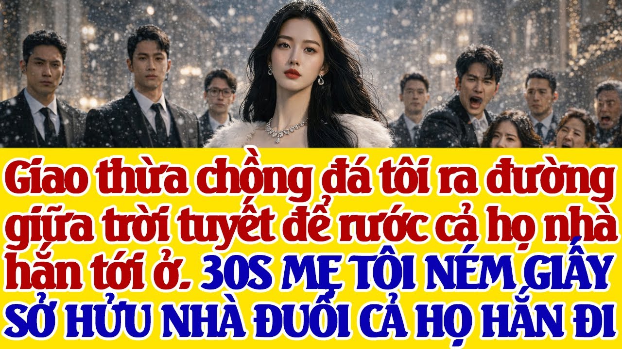 Giao thừa chồng đ.á tôi ra đường để rước cả họ nhà hắn tới ở. 30S MẸ TÔI N.ÉM GIẤY NHÀ Đ.UỔI HỌ ĐI