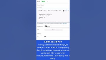 Array in shopify liquid programing #shopfiy #coding #shopifytutorial