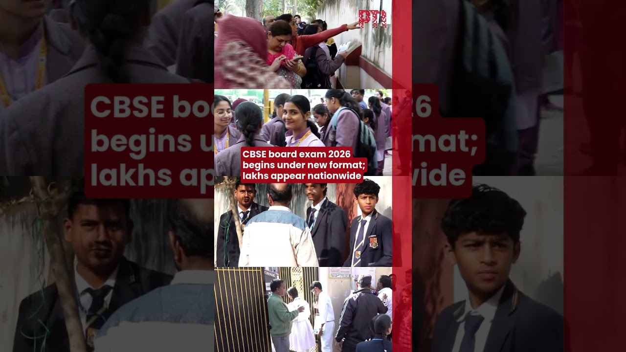 CBSE board exam 2026 begins under new format; lakhs appear nationwide