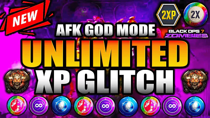 NEW✅ WAY BETTER AFK GOD MODE/UNLIMITED XP GLITCH/GOBBLEGUMS! BO7 GLITCH/SOLO XP! BO7 ZOMBIES GLITCH!