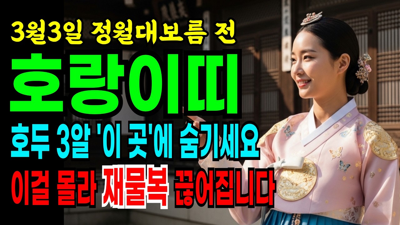 2026년 병오년(丙午年), 호랑이띠의 닫힌 문을 여는 천기누설: '호두 세 알'의 신비