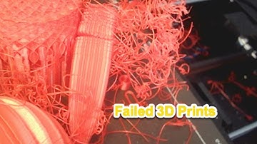 3D Print Fails and Timelapse.