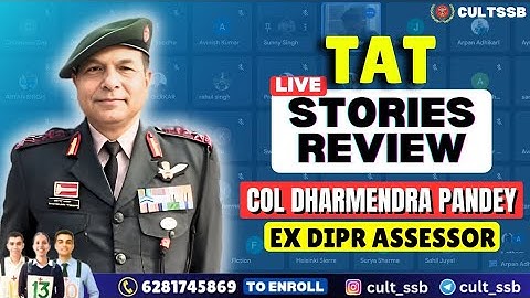 TAT Analysis and Review by Col Dharmendra Pandey - Ex DIPR Assessor #tatssb #ssbpreparation #cds